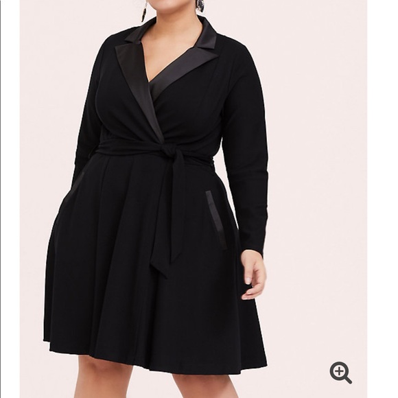 Nwt Torrid Size 8 Tuxedo Skater Dress 